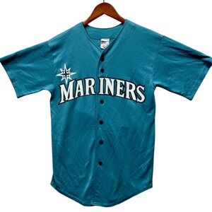 Vintage Seattle Mariners Ken Griffey Jr. Teamwork Baseball Jersey Size M Blue